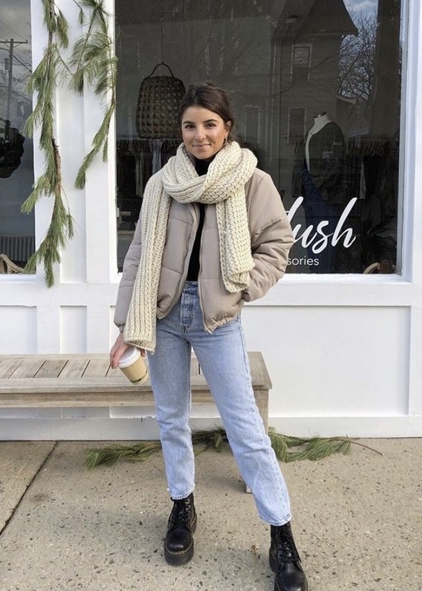 fall outfit ideas, fall outfit trends, outfits for fall, puffer coat, puffer jacket outfit, cute outfits for fall, fall fashion, neutral fall outfit, basics for fall, wardrobe staples
