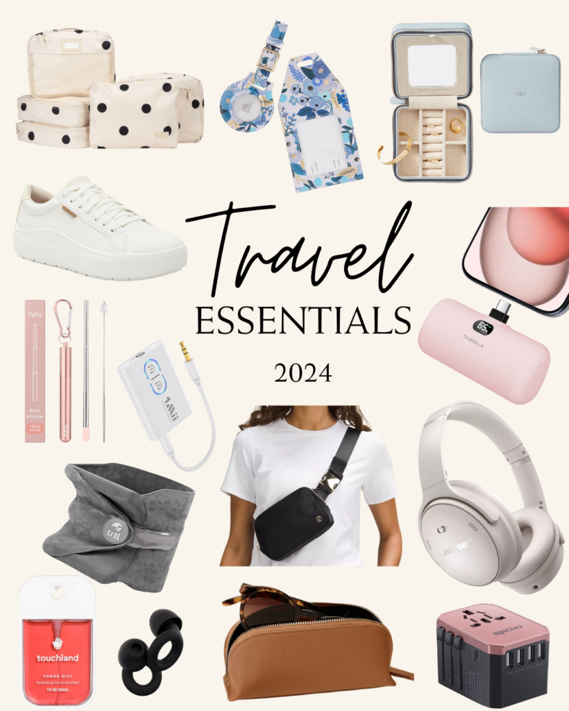 travel essentials 2024 with links to purchase