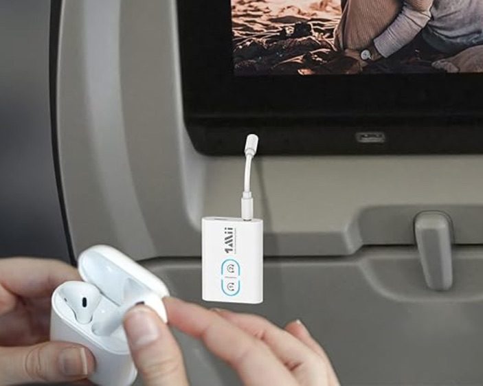 bluetooth headphone adapter for airplane TV 