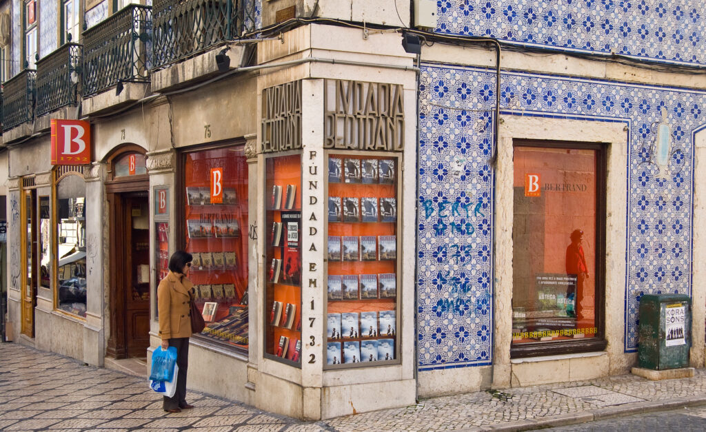 the oldest bookstore in the world - Livraria Bertrand in Chiado, Lisbon 