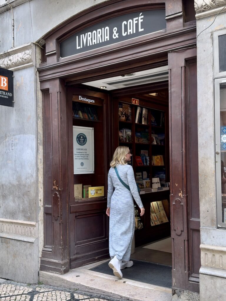 Livraria Bertrand bookstore in Lisbon, Portugal